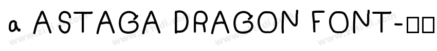 a ASTAGA DRAGON FONT字体转换
